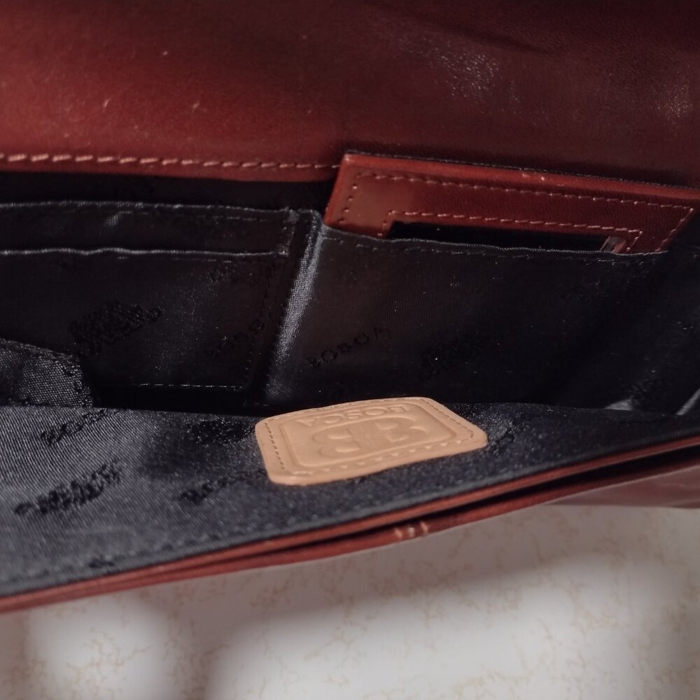 Rare Bosca Leather Cordovan Clutch, Made in Italy - Picture 3 of 15
